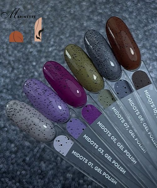 Гель-лак Nails Of The Day MiDots Gel Polish 02 c чёрными точками 10 мл NOTD_266 фото