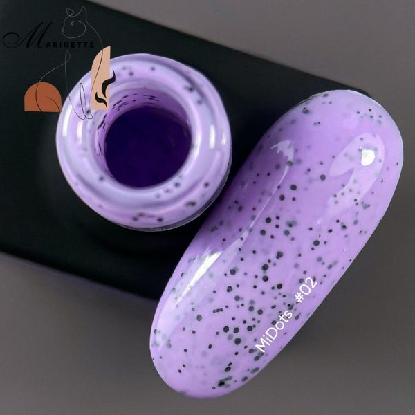 Гель-лак Nails Of The Day MiDots Gel Polish 02 c чёрными точками 10 мл NOTD_266 фото