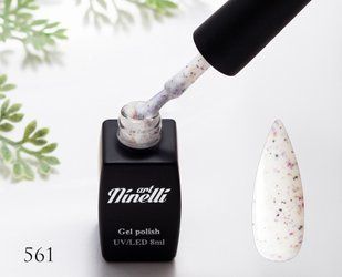 Lac de gel ArtNinelli roz auriu-laptos cu foita de aur 561. Volum 8ml 347 foto
