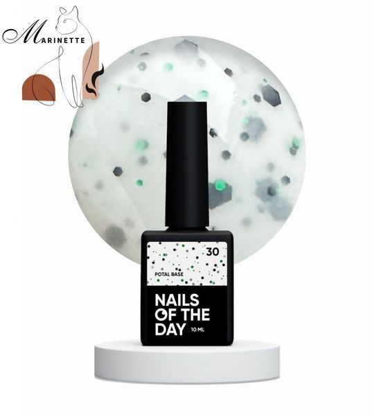 База Nails Of The Day Potal base 30 молочная с точками 10 мл NOTD_396 фото
