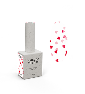Топ Nails Of The Day Kupidon Top 01 с красными и розовыми сердечками 10 мл NOTD_404 фото