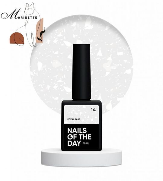 Nails Of The Day Potal bază 14 cu potal alb 10 ml NOTD_105 foto