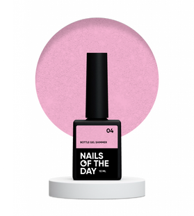 Гель Nails Of The Day Bottle gel shimmer 04 сверхкрепкий с шиммером 10 мл NOTD_191 фото