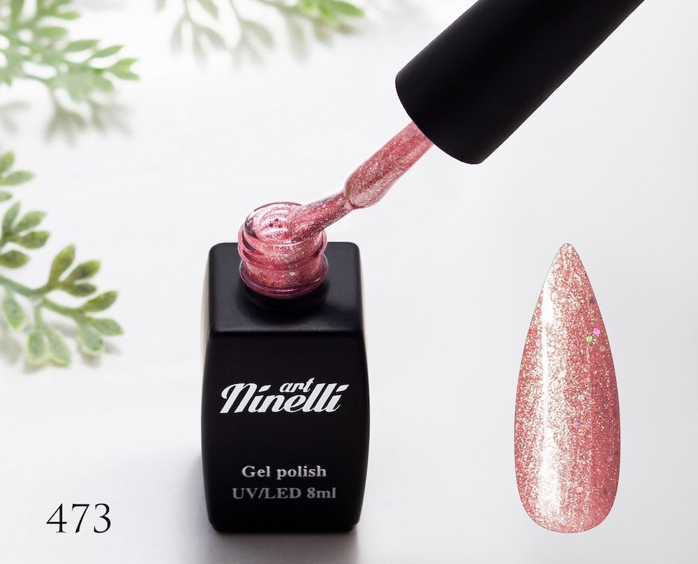 Lac de gel ArtNinelli 473 rose gold shimmer 8 ml 294 foto