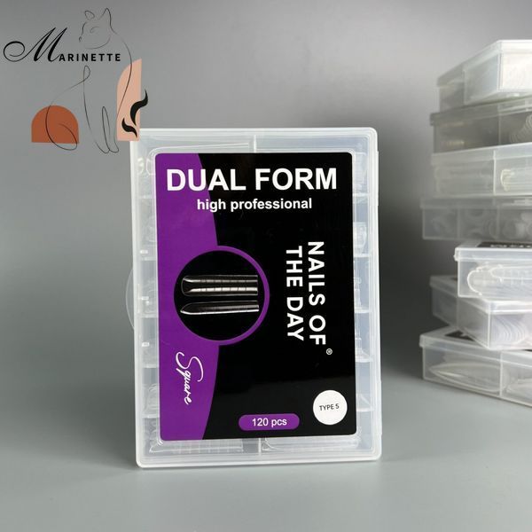 Верхние формы Nails Of The Day Dual Form Square (Type 5) квадрат 120 шт NOTD_449 фото