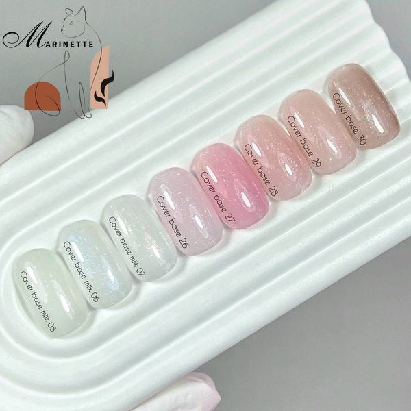 База Nails Of The Day Cover base NEW Formula 30 камуфлирующая с шиммером 10 мл NOTD_595 фото