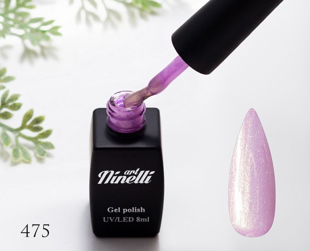 Lac de gel ArtNinelli 475 liliac efect perlat 8 ml 296 foto