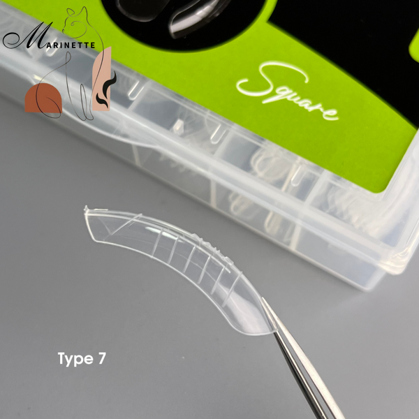 Forme de top Nails Of The Day Dual Form Square (Tip 7) pătrat de lungime medie 120 buc NOTD_451 foto