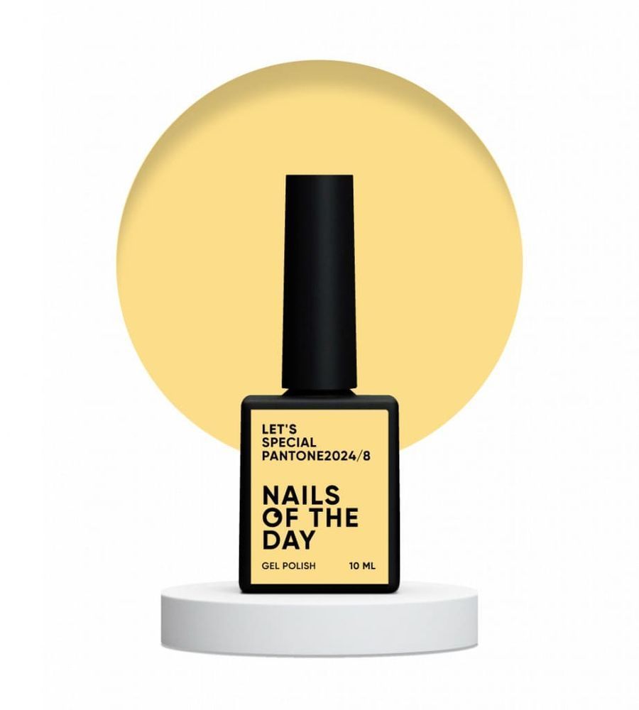 Lac cu gel Nails Of The Day Let's special Pantone2024/8 galben praf 10 ml NOTD_418 foto