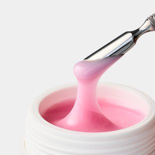 Polygel ArtNinelli Liquid PolyGel 13 lichid &icirc;ntr-o nuanță delicată de roz. 50 ml. 6523 foto