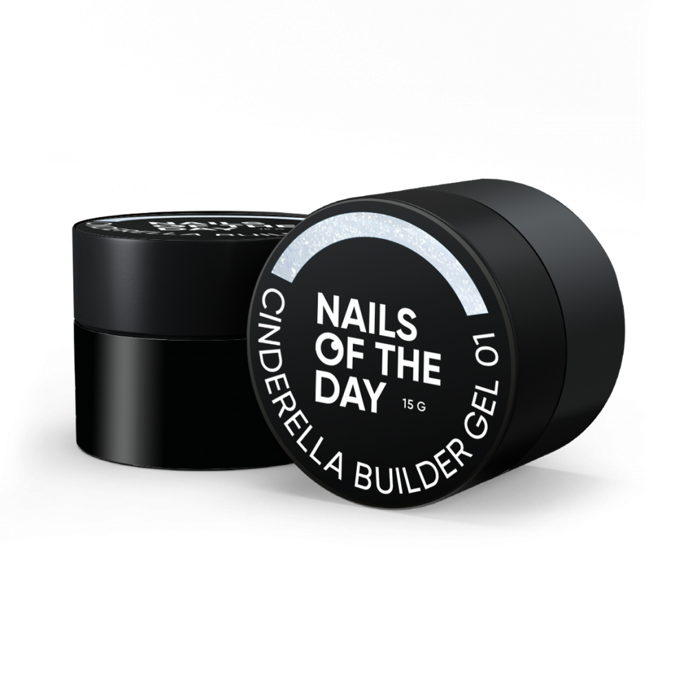 Nails Of The Day Cinderella builder gel 01 cu sclipici 15 g NOTD_429 foto