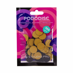 Pile de schimb PODODISC STALEKS PRO S 100 granulatie 50 buc negru pentru disc pedichiura  PDF-15-100 foto