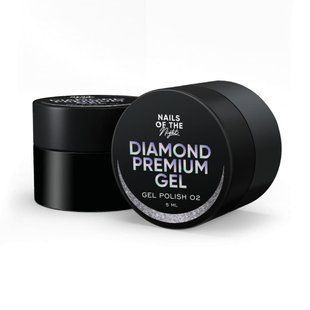 Гель-лак Nails Of The Night Diamond Gel Polish 03 с мелкой поталью 5 мл NOTD_298 фото