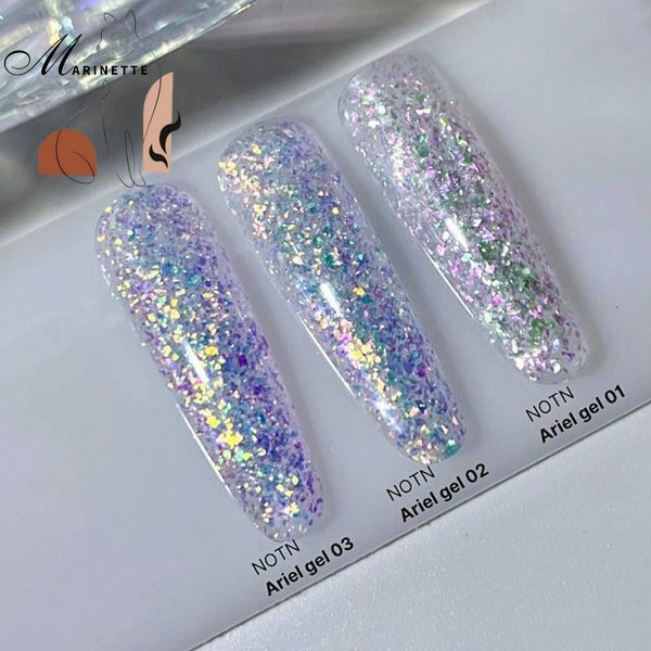 Nails Of The Night Ariel gel 02 building cu fulgi de yuki 15 g NOTD_433 foto