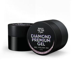 Гель-лак Nails Of The Night Diamond Gel Polish 04 с мелкой поталью 5 мл NOTD_299 фото