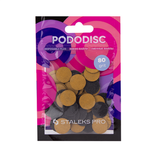 Pile de schimb PODODISC STALEKS PRO S 80 granulatie 50 buc negru pentru disc pedichiura  PDF-15-80 foto