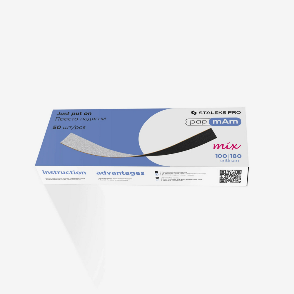 Сменные файлы STALEKS PRO EXPERT 22 papmAm двусторонние 100/180 грит 50 шт DFCEMix-22-100/180 фото