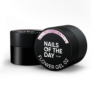 Гель Nails Of The Day Flower gel 02 с сухоцветами для наращивания 15 мл NOTD_354 фото
