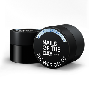Гель Nails Of The Day Flower gel 03 с сухоцветами для наращивания 15 мл NOTD_355 фото