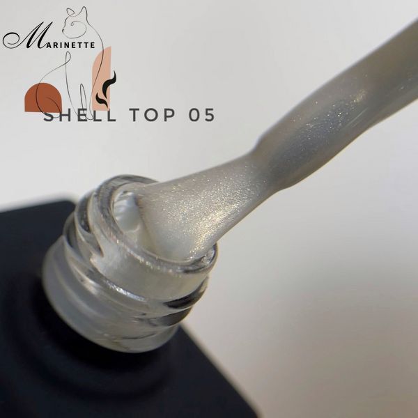 Топ Nails Of The Day Shell top 05 перламутровый с втиркой 10 мл NOTD_357 фото