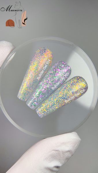 Gel de construcție Nails Of The Day 104 modelare ariel cu fulgi yuki 15 ml NOTD_804 foto