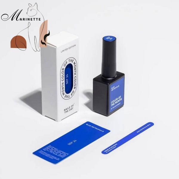 Lac cu gel Unghiile zilei Culoarea lunii Blue Metropolis [Sep '24] 10 ml NOTD_587 foto
