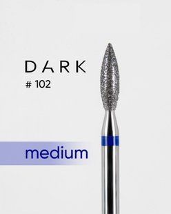 Freză cu diamant Dark №102 flacără 2.4/8 albastru  F102 foto