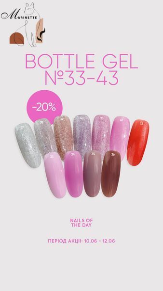 Gel lichid pentru &icirc;ntărirea unghiilor Nails of the Day, sticlă 36, 10 ml NOTD_772 foto