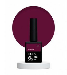 База Nails Of The Day Malbec base 02 витражная бордовая 10 мл NOTD_150 фото