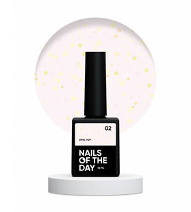 Топ Nails Of The Night Opal top 02 c блёстками 10 мл NOTD_254 фото