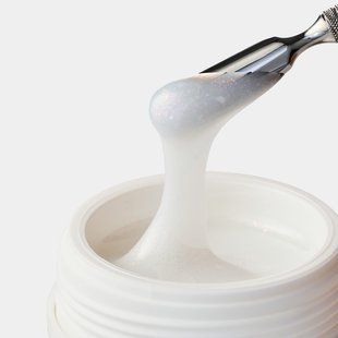 Полигель ArtNinelli  Liquid PolyGel 20 жидкий в молочном цвете с шиммером  50 мл. 96321 фото