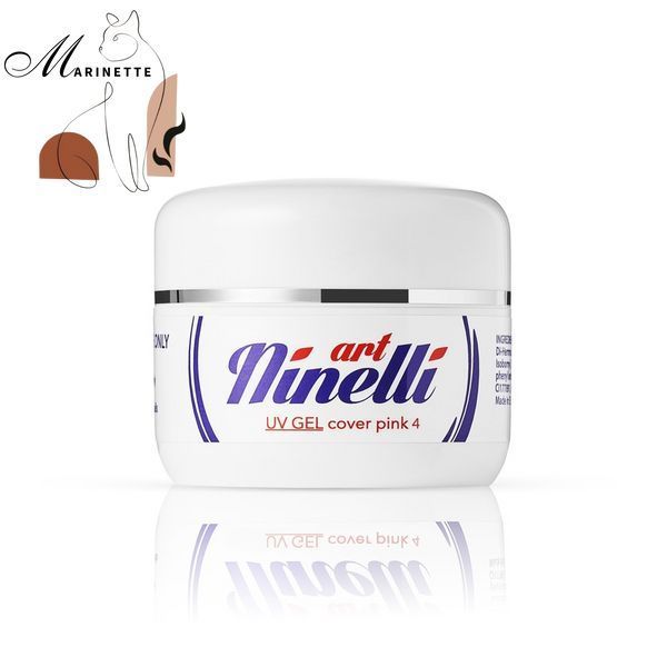 ArtNinelli UV гель Cover Pink 4 Gel для наращивания покрытие розовое 50ml  1771 foto