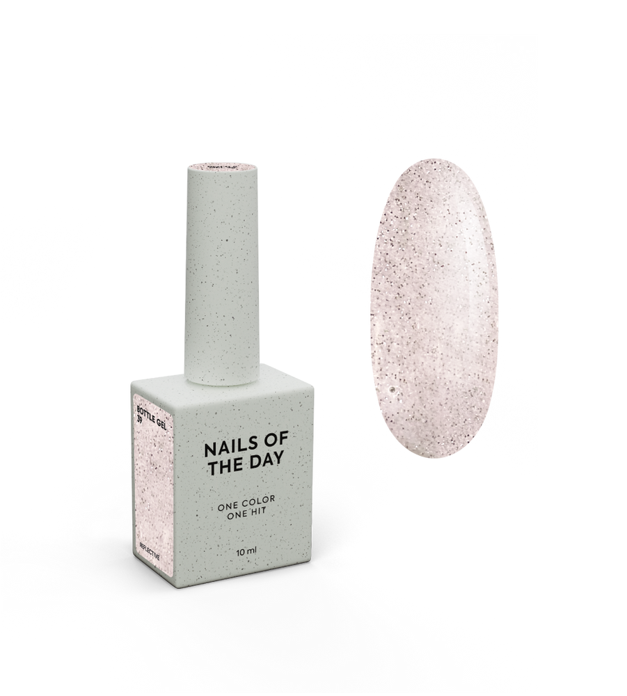 Gel lichid cu sclipici Nails of the Day, sticlă 39, 10 ml NOTD_775 foto