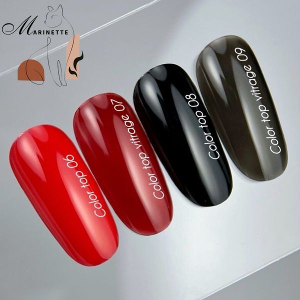 Top Nails Of The Day Culoare top 07 Vitrage vitraliu burgundy 10 ml NOTD_646 foto