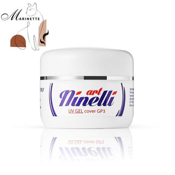 ArtNinelli UV гель Cover GP3 Gel для наращивания натуральный оттенок  50ml  1776 фото