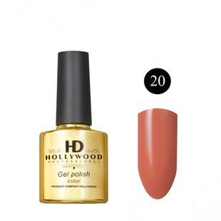 Гель-лак HD Hollywood 020 оранжевый плотный 8 мл 20 фото