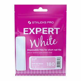 Pile de schimb STALEKS PRO EXPERT 51 albe pentru lustruit, grit 180, 10 buc. DFE-51-180w foto