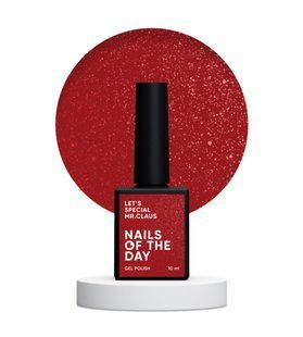 Гель-лак Nails Of The Day Let's Special Mrs. Claus с блёстками 10 мл NOTD_639 фото