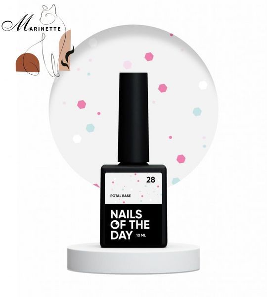Nails Of The Day Potal bază 28 cu sclipici neon 10 ml NOTD_119 foto